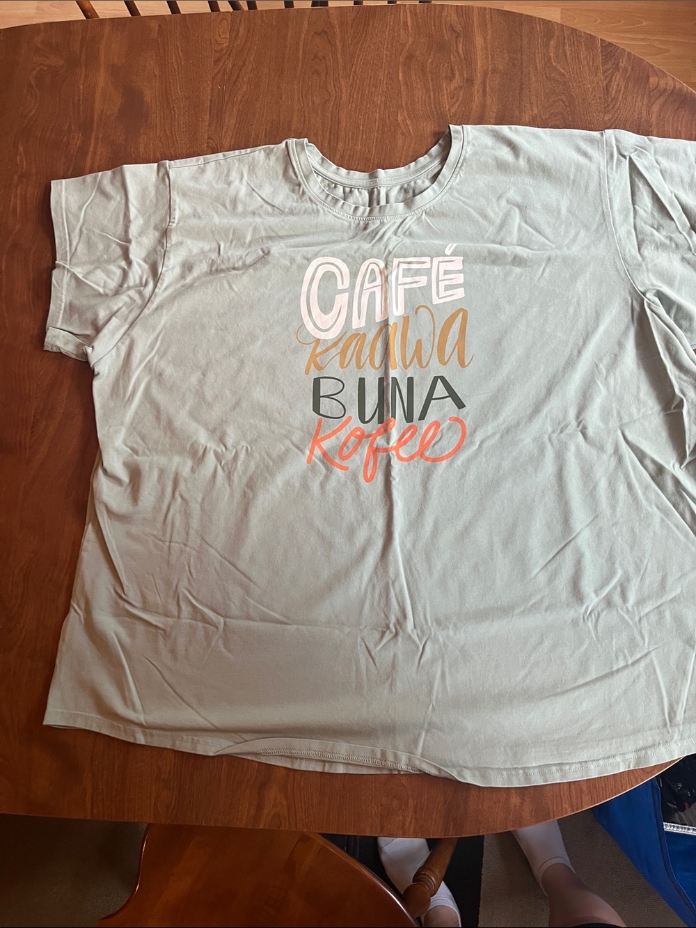 Sseko Sage Short Sleeve Graphic Tee with Multicolor Script